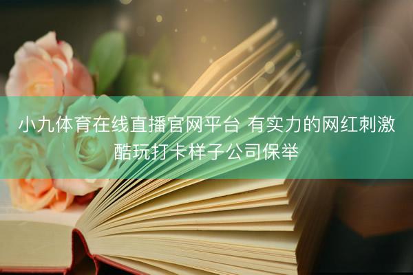 小九体育在线直播官网平台 有实力的网红刺激酷玩打卡样子公司保举