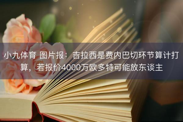 小九体育 图片报:吉拉西是费内巴切环节算计打算,若报价4000万欧多特可能放东谈主