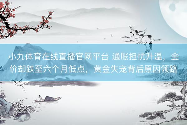 小九体育在线直播官网平台 通胀担忧升温，金价却跌至六个月低点，黄金失宠背后原因领路